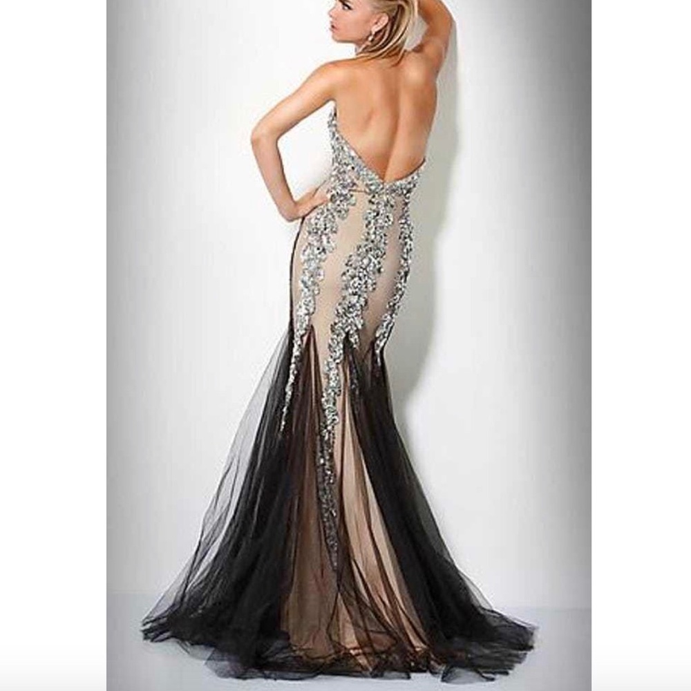 Jovani Sweetheart Sequin Mermaid Prom Dress